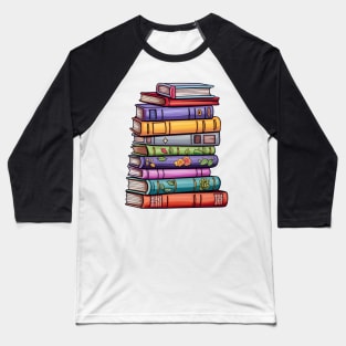 Stack of Books Baseball T-Shirt